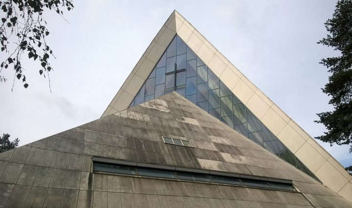 Detail of the façade, Hyvinkää Church