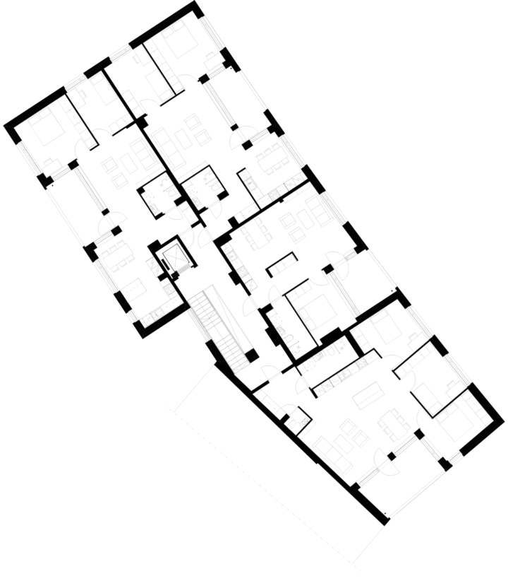 Floor plan , Isabella Housing in Jätkäsaari