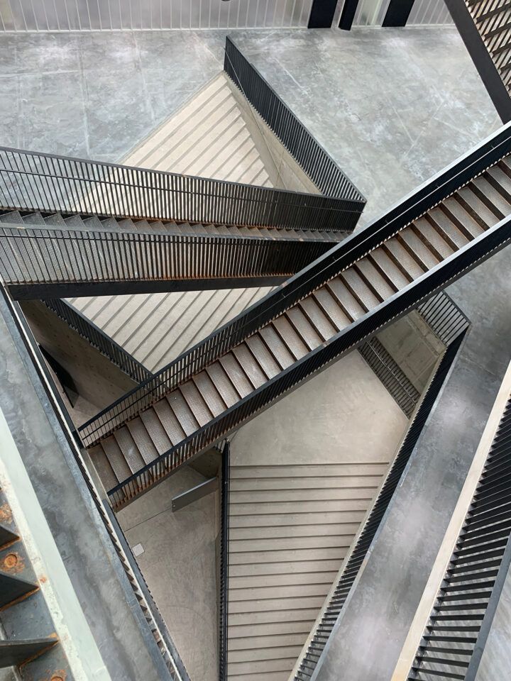 View of stairwell from top, Academy of Fine Arts, Mylly