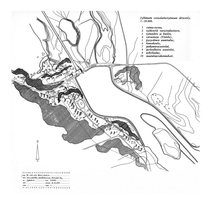 Site plan 1949, Jylhämä Residential Area