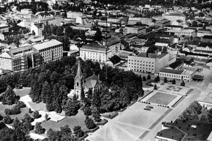 Aerial photo, The Jyväskylä Defence Corps Building