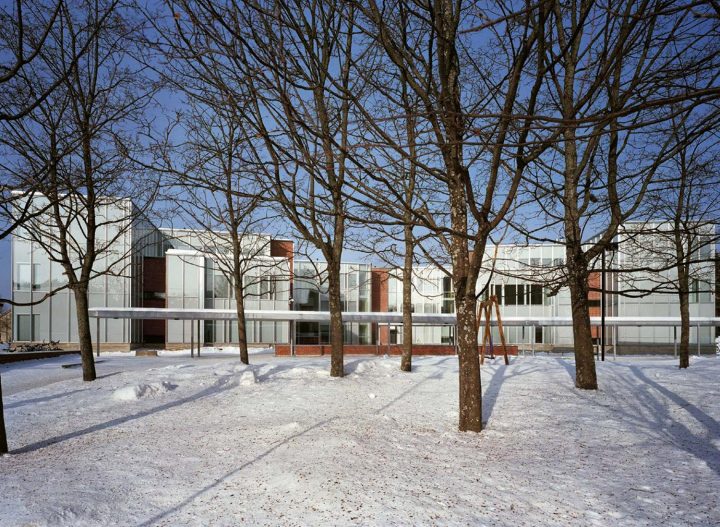 Yard elevation, University of Jyväskylä Teacher Training School