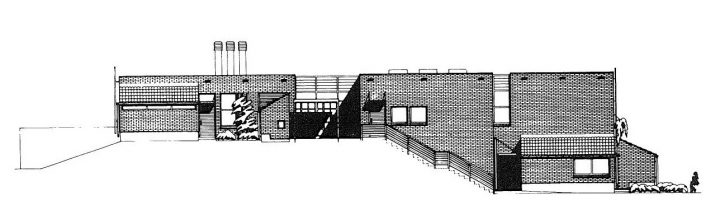 Elevation plan, Karviaistie Daycare Centre and School