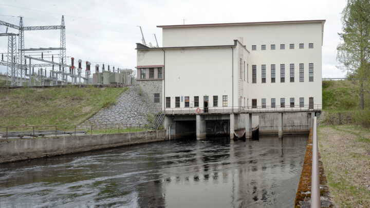 View from the southwest in 2019, Katerma Hydropower Plant
