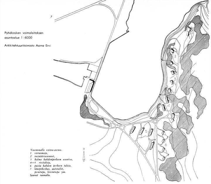 Residential area map from 1949, Leppiniemi Residential Area