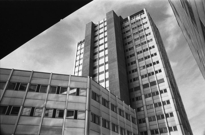 Office building in Merihaka photographed in 1982, Merihaka Housing Area