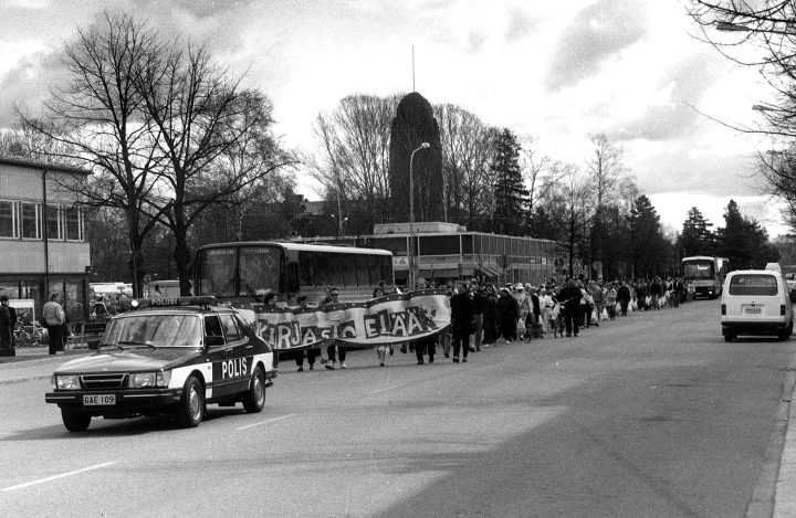 Opening parade in 1992, Joensuu City Library
