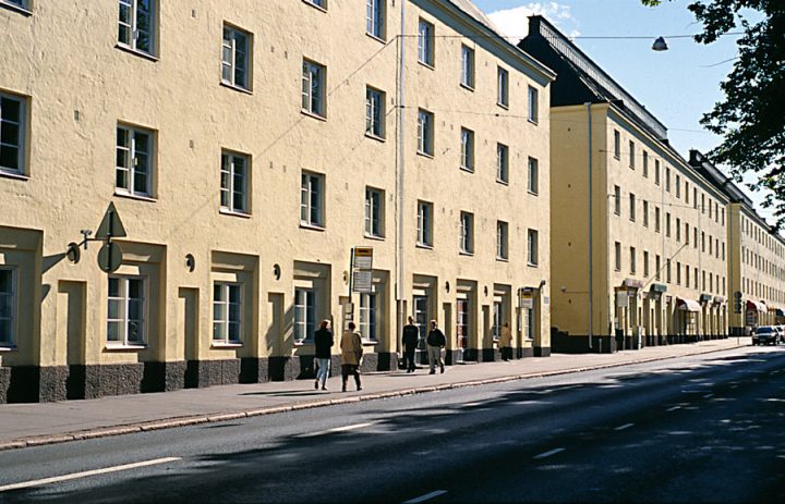 Street façade, Mäkelänkatu Street 37-43 Apartment Building