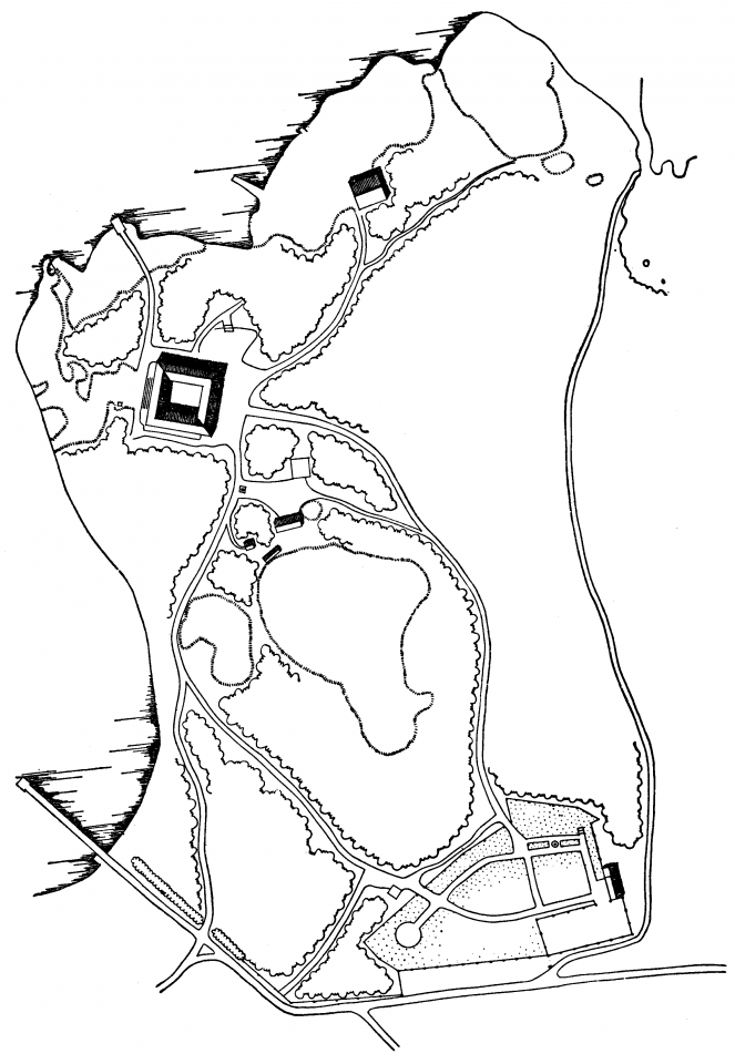 Site plan, Villa Oivala
