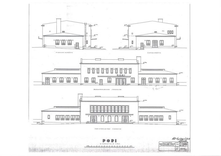 Original drawings, Pori Railway Station