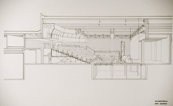 Elevation of the small stage, Lahti City Theatre