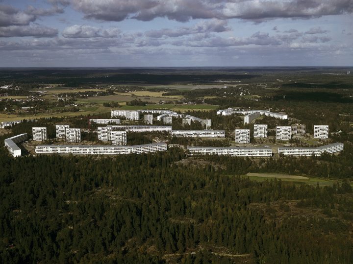 Aerial view from 1964, Pihlajamäki Residential Area