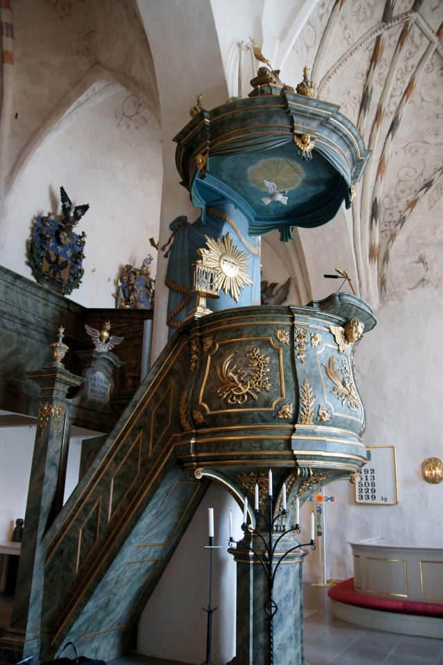 Pulpit from the 18th century, Porvoo Cathedral