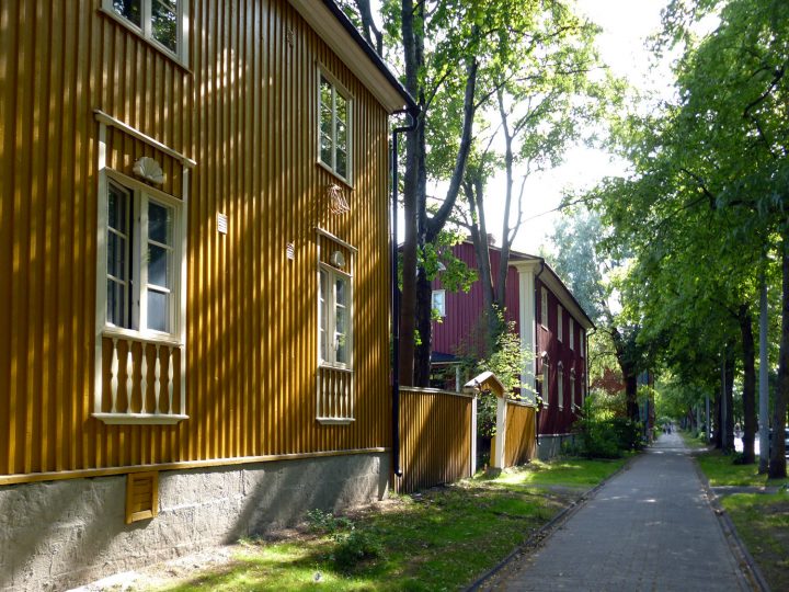 Pohjolankatu street view, Puu-Käpylä Wooden House Area