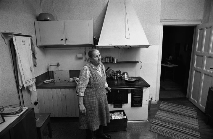 An original kitchen interior in 1973, Puu-Vallila Wooden House District