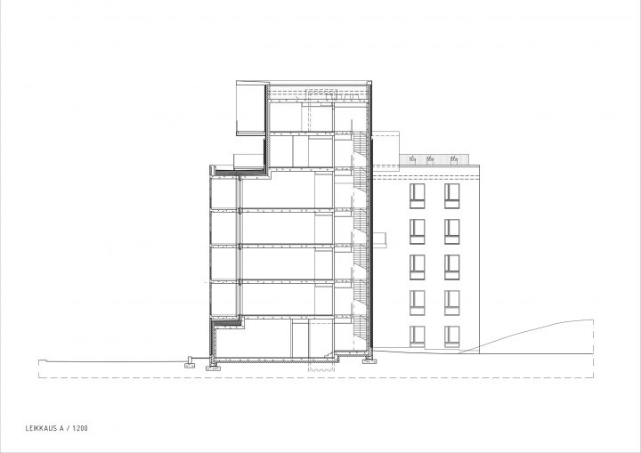 Section, Helsingin Studio Housing