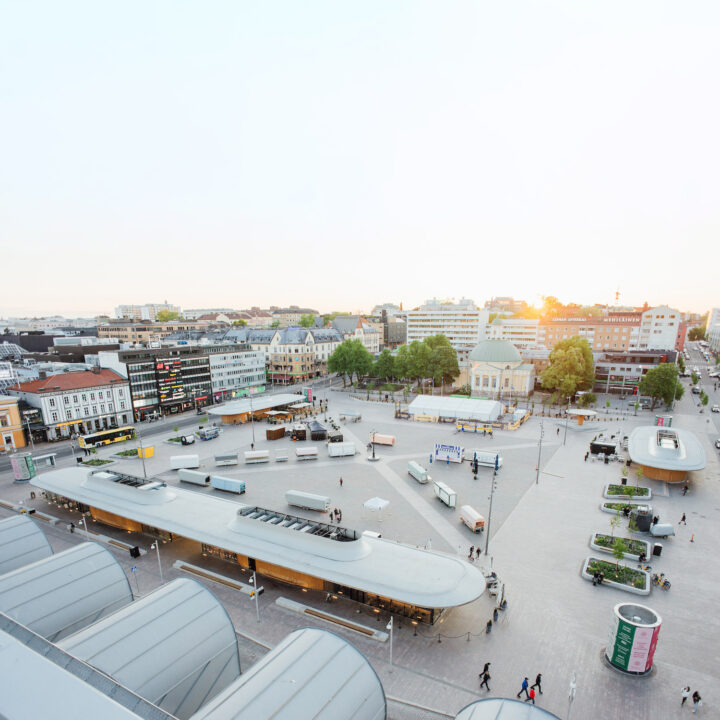 Eastern corner view, Turku Market Square