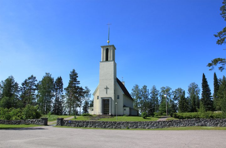 View from the east, Simpele Church