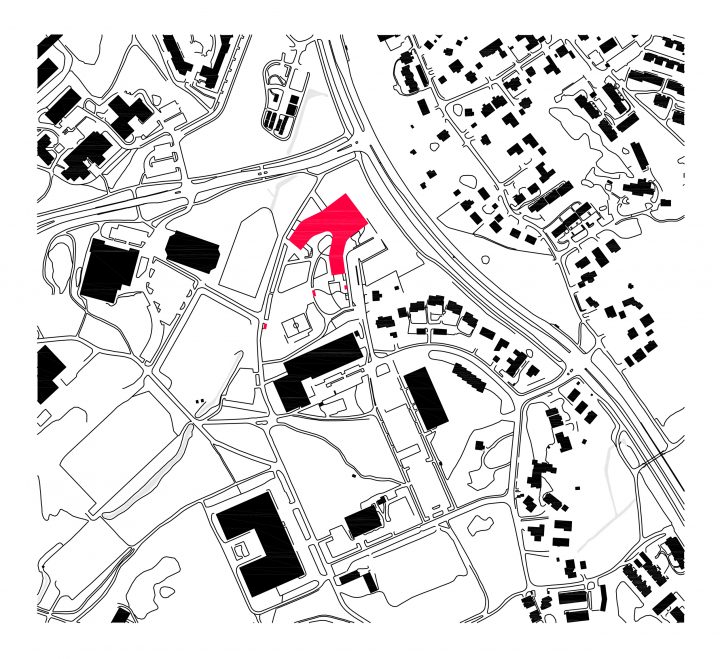Site plan, Storängen School and Daycare Centre