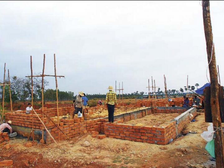 Construction phase, Sra Pou Vocational School