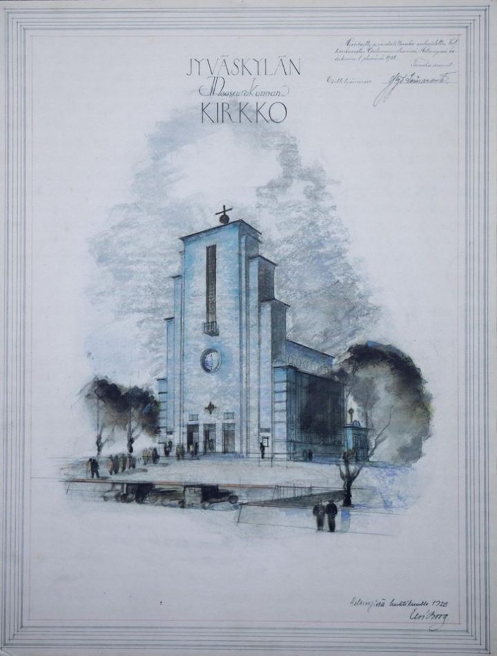Original drawing by Elsi Borg, Taulumäki Church