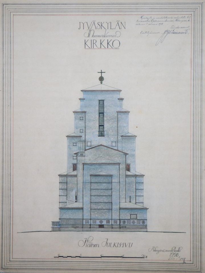 Original drawing by Elsi Borg, Taulumäki Church