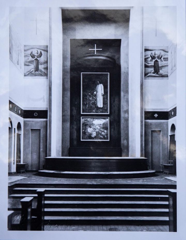 Interior in the 1930s, Taulumäki Church