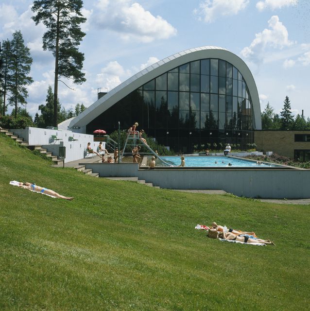 View from the north, Kouvola Sports Park Swimming Hall