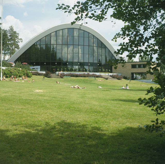 View from the west, Kouvola Sports Park Swimming Hall