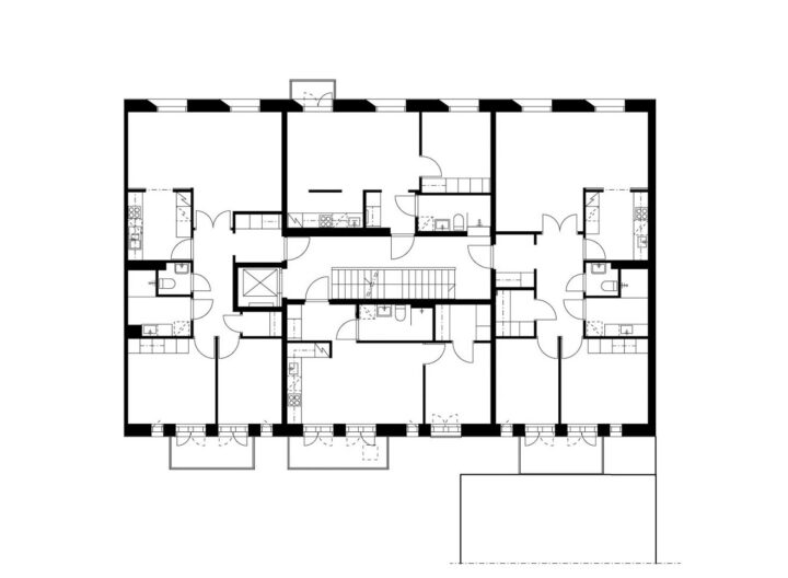 Typical floor, Toritalo Housing