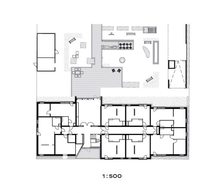 Site plan and ground floor, Trekoli Senior Housing