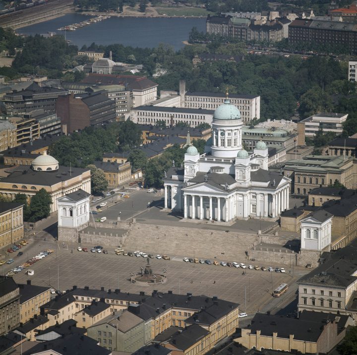Aerial view from the south, Helsinki Cathedral
