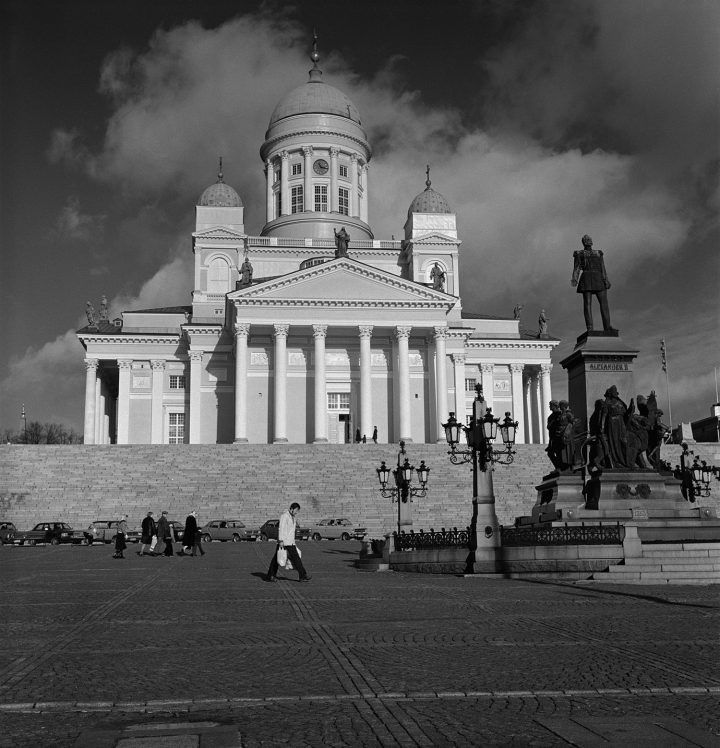 Helsinki Cathedral photographed from the the square Senaatintori, Helsinki Cathedral