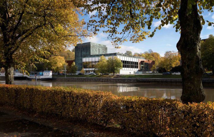 View from the opposite side of the river Aura, Turku City Theatre