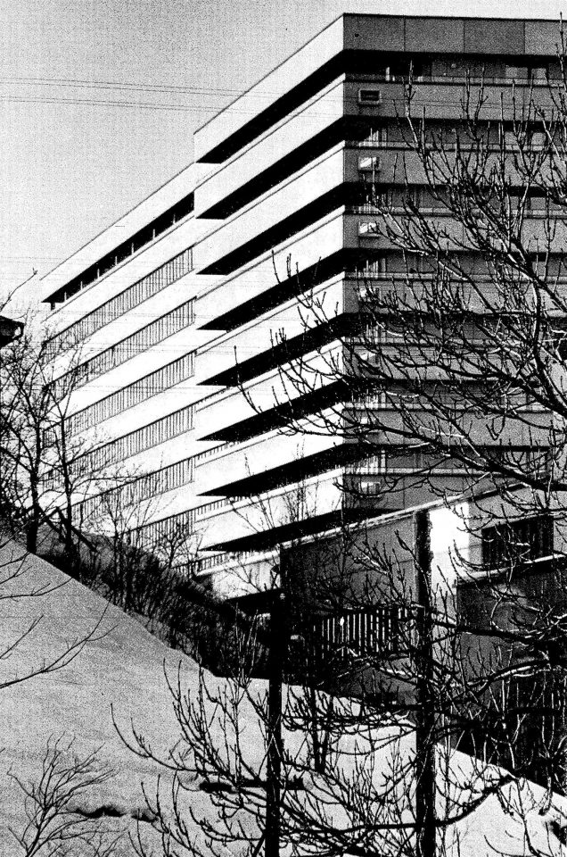 View from the east, Turku University Hospital, U Building
