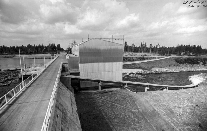 Photo from 1958, Utanen Hydropower Plant