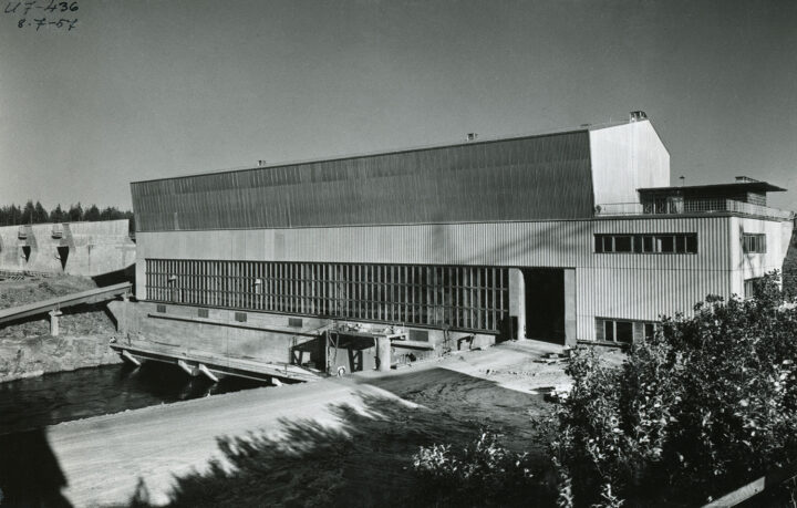 Photo from 1957, Utanen Hydropower Plant