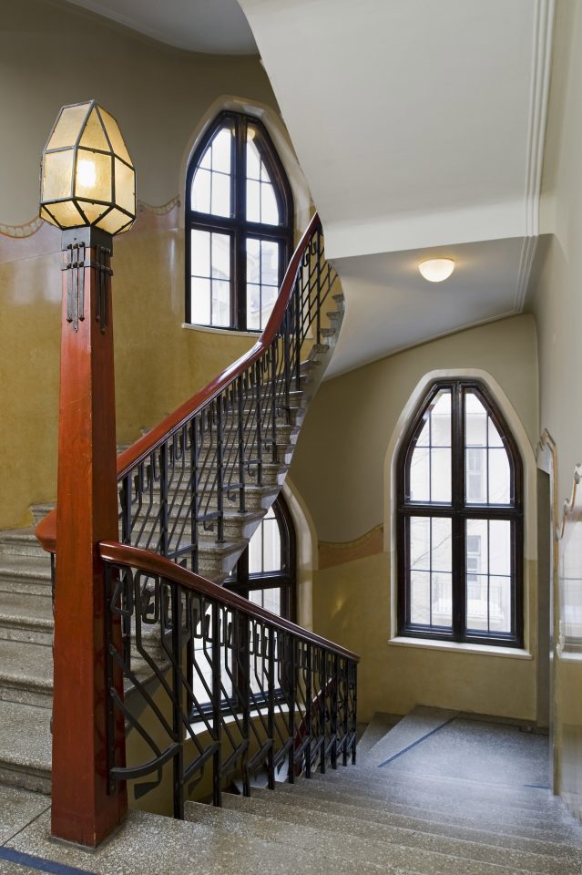 A staircase with the originals decorations, Uudenmaankatu 5 Art Nouveau Building