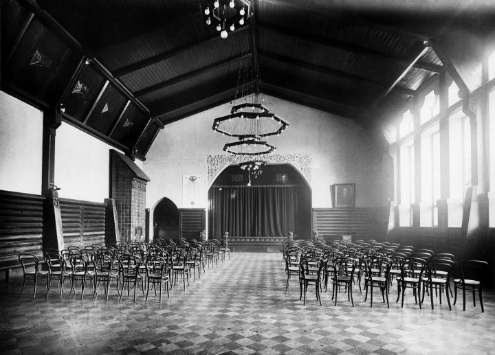 The great hall photographed in 1922, Vanha Poli Student Union Building