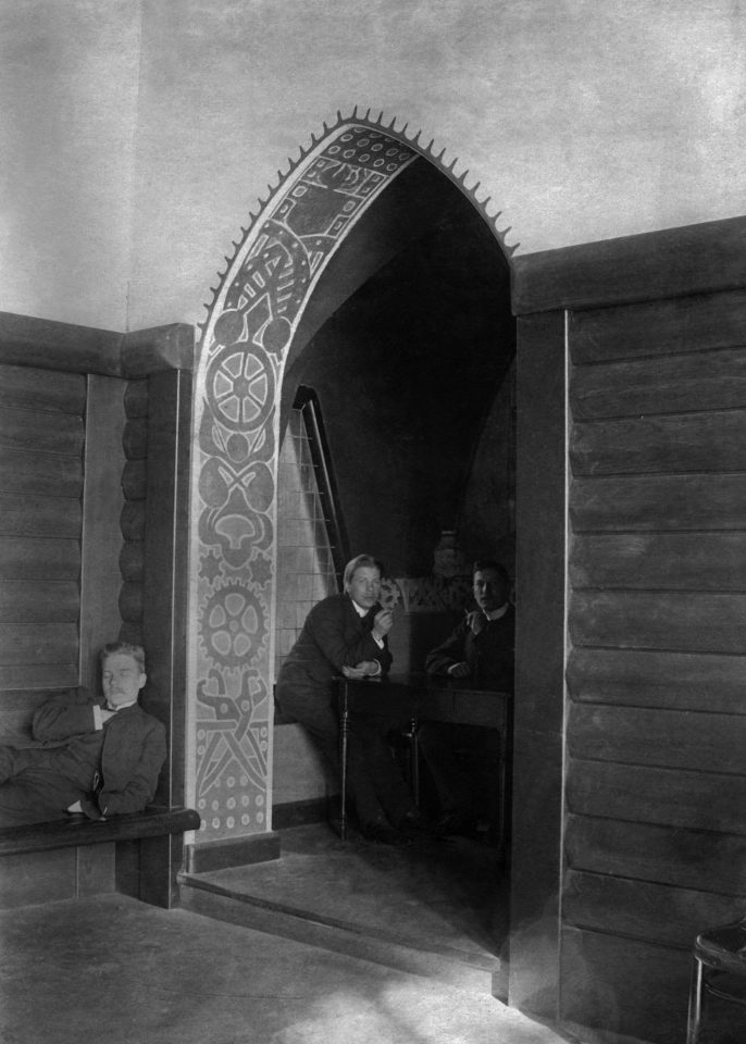 Interior photographed in 1904, Vanha Poli Student Union Building