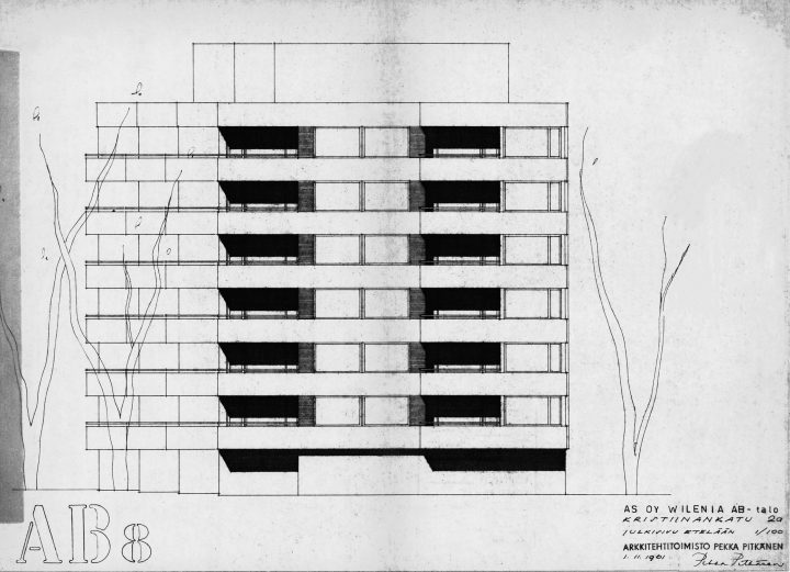 Original drawing, Wilenia Housing