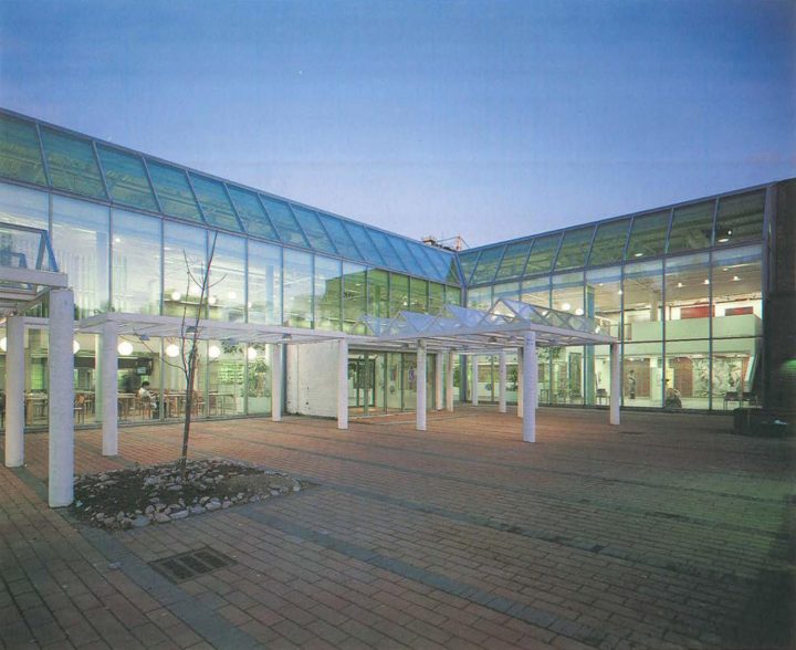 Main entrance, Stoa Cultural Centre