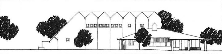 North west elevation plan, Leivola School and Daycare Centre