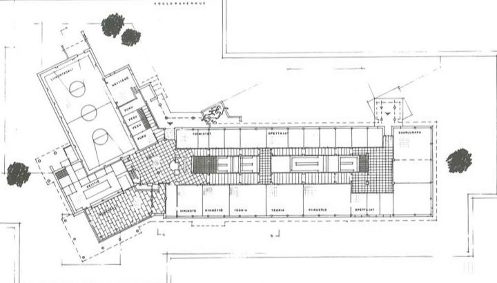 Floor plan, Leivola School and Daycare Centre
