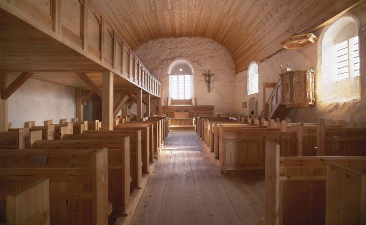 Interior of the restored church, Tyrvää St. Olaf’s Church