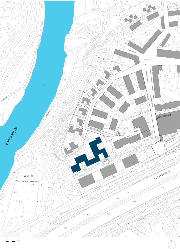 City plan 1:500, Helsingin Sinisimpukka Housing