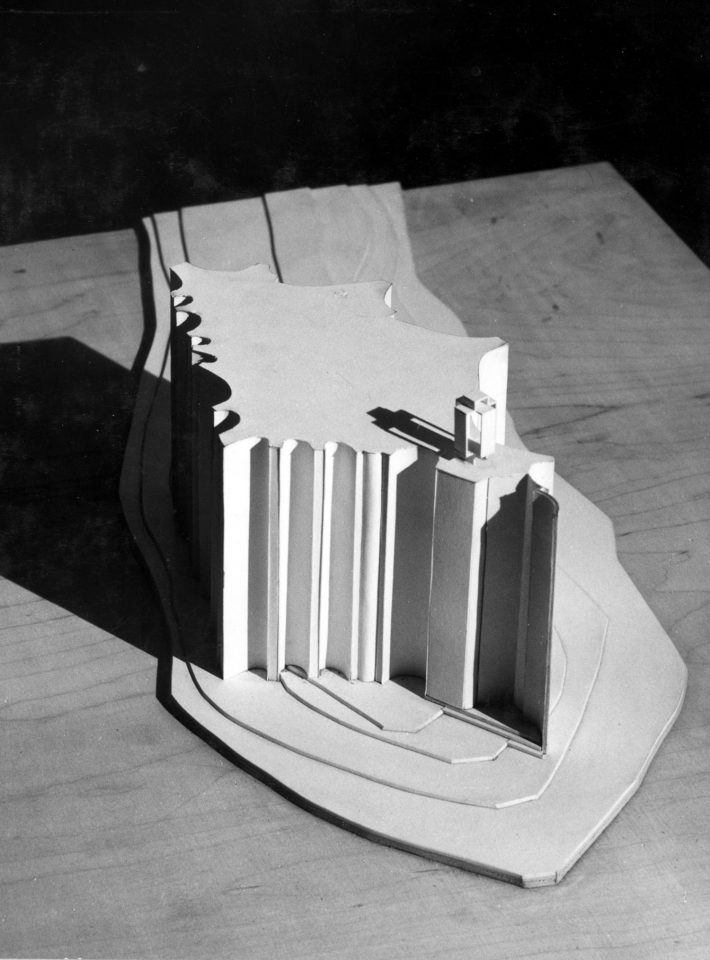 Model of the competition entry, Kaleva Church