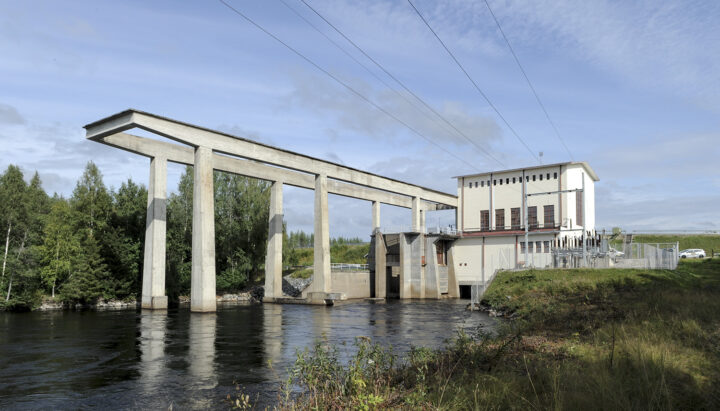 From the south in 2019, Kallioinen Hydropower Plant