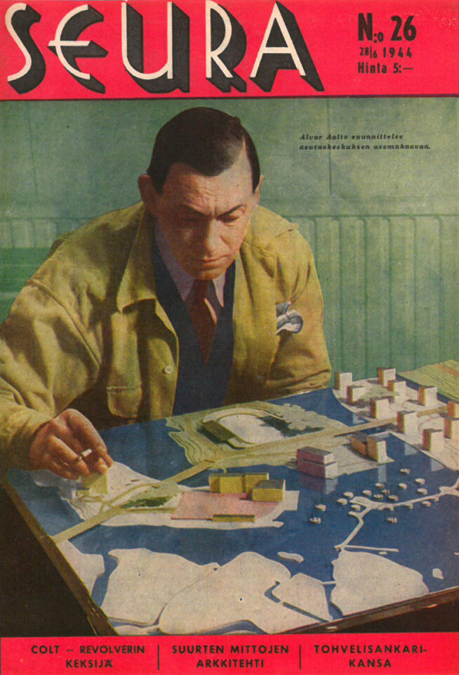 Cover of Seura magazine 28 June 1944, Koskikeskus Landscape and Urban Plan