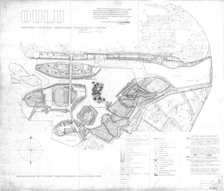 Alterations to the town plan in 1949 by Niilo Mattila, Koskikeskus Landscape and Urban Plan